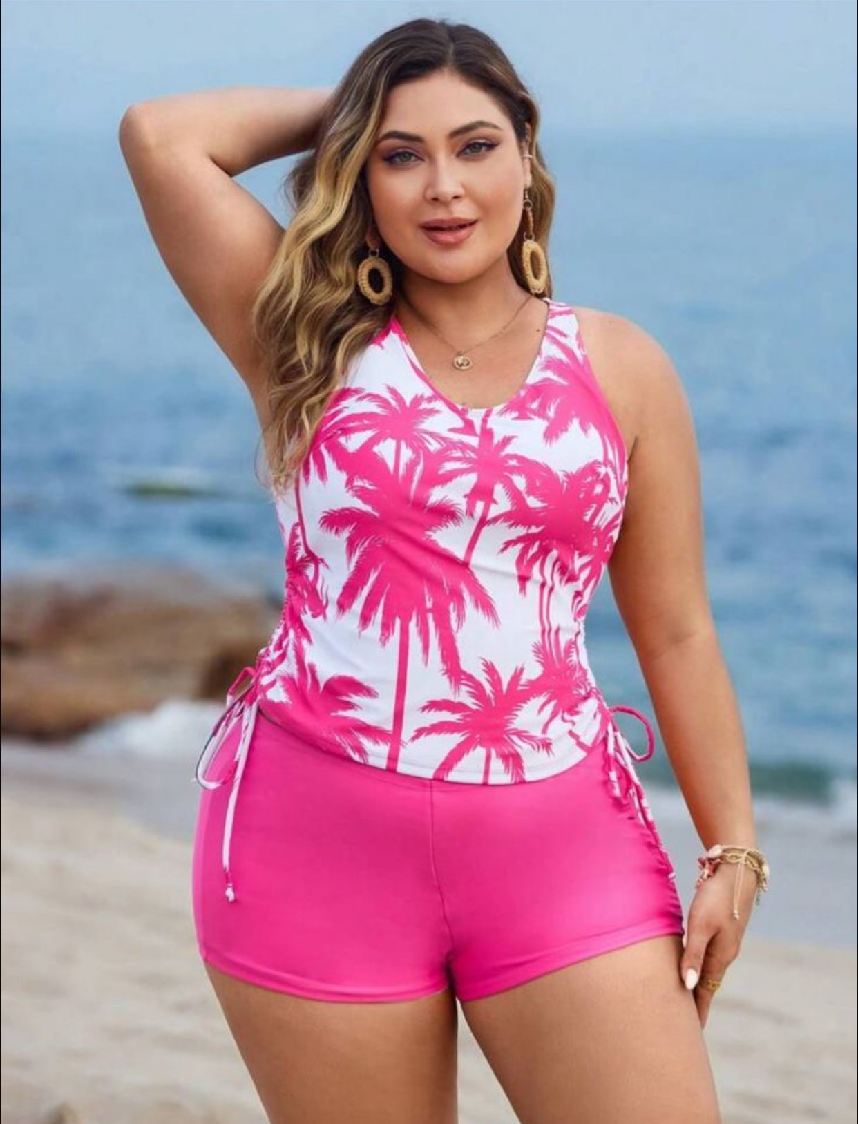 Traje de baño Pink Curvy