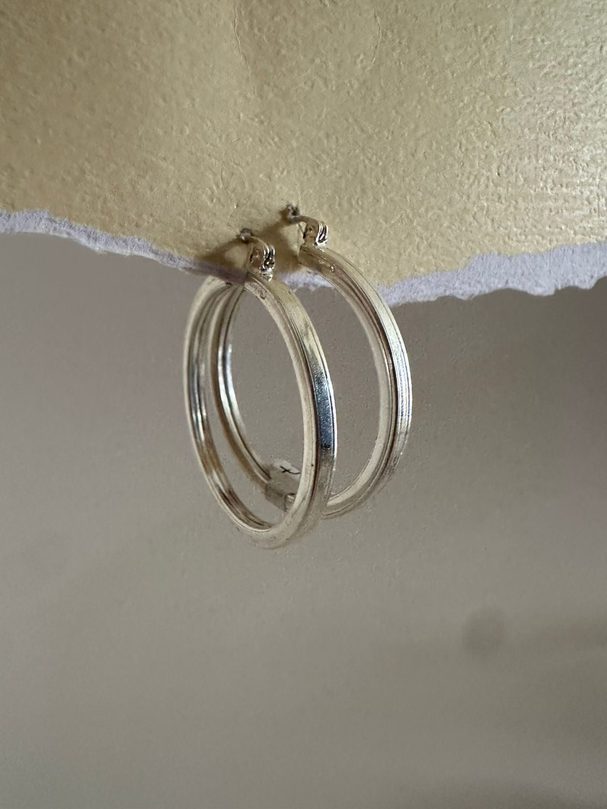 Argollas de plata Jazmin