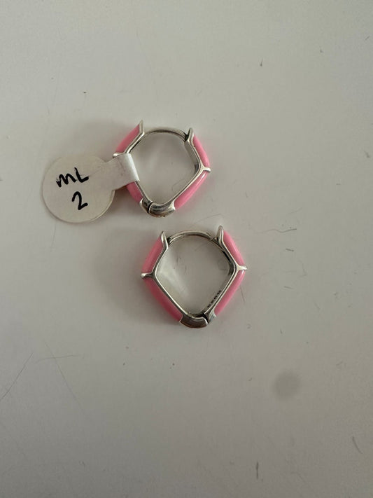 Aretes de plata Pinky