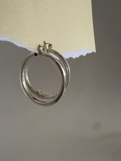 Argollas de plata Jazmin