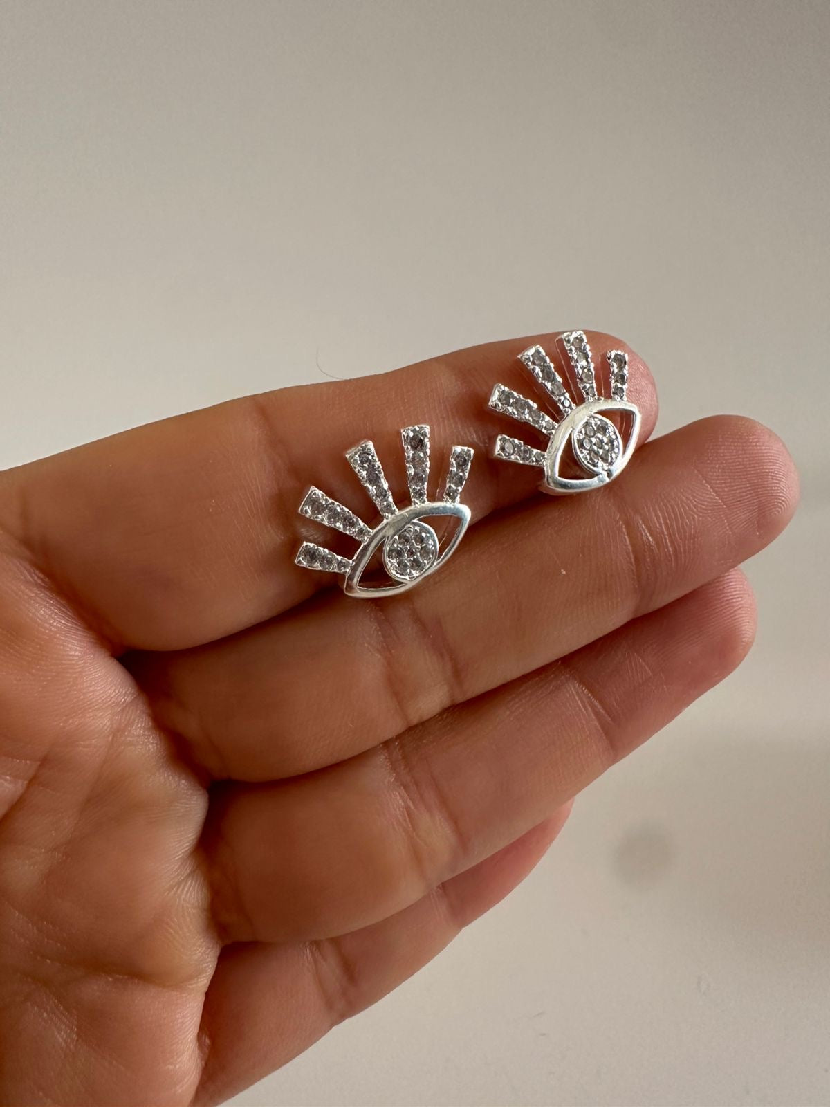 Aretes de plata Ojo Turco