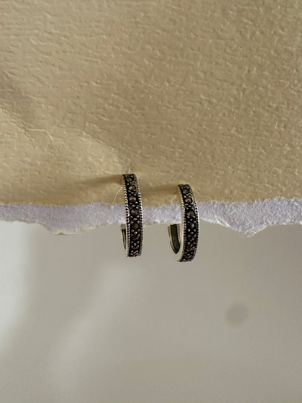 Argollas de plata grandes