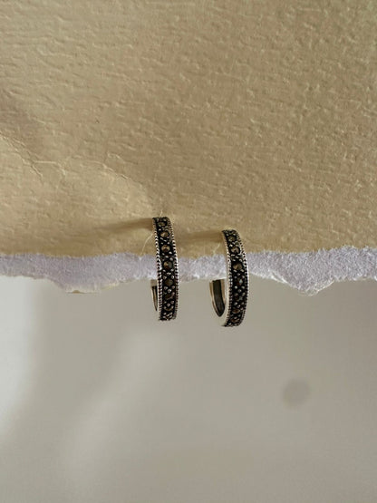 Argollas de plata grandes