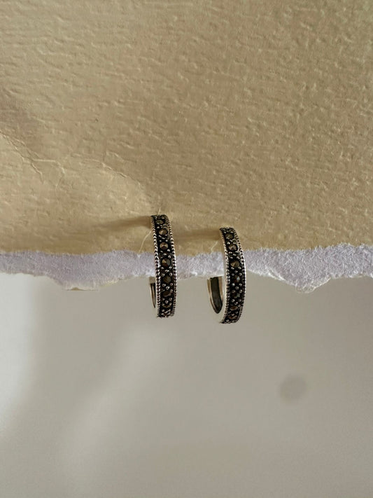 Argollas de plata grandes