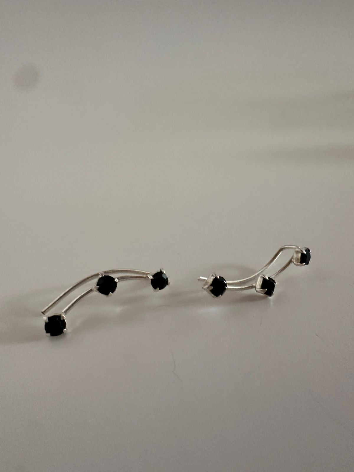 Aretes de plata Black