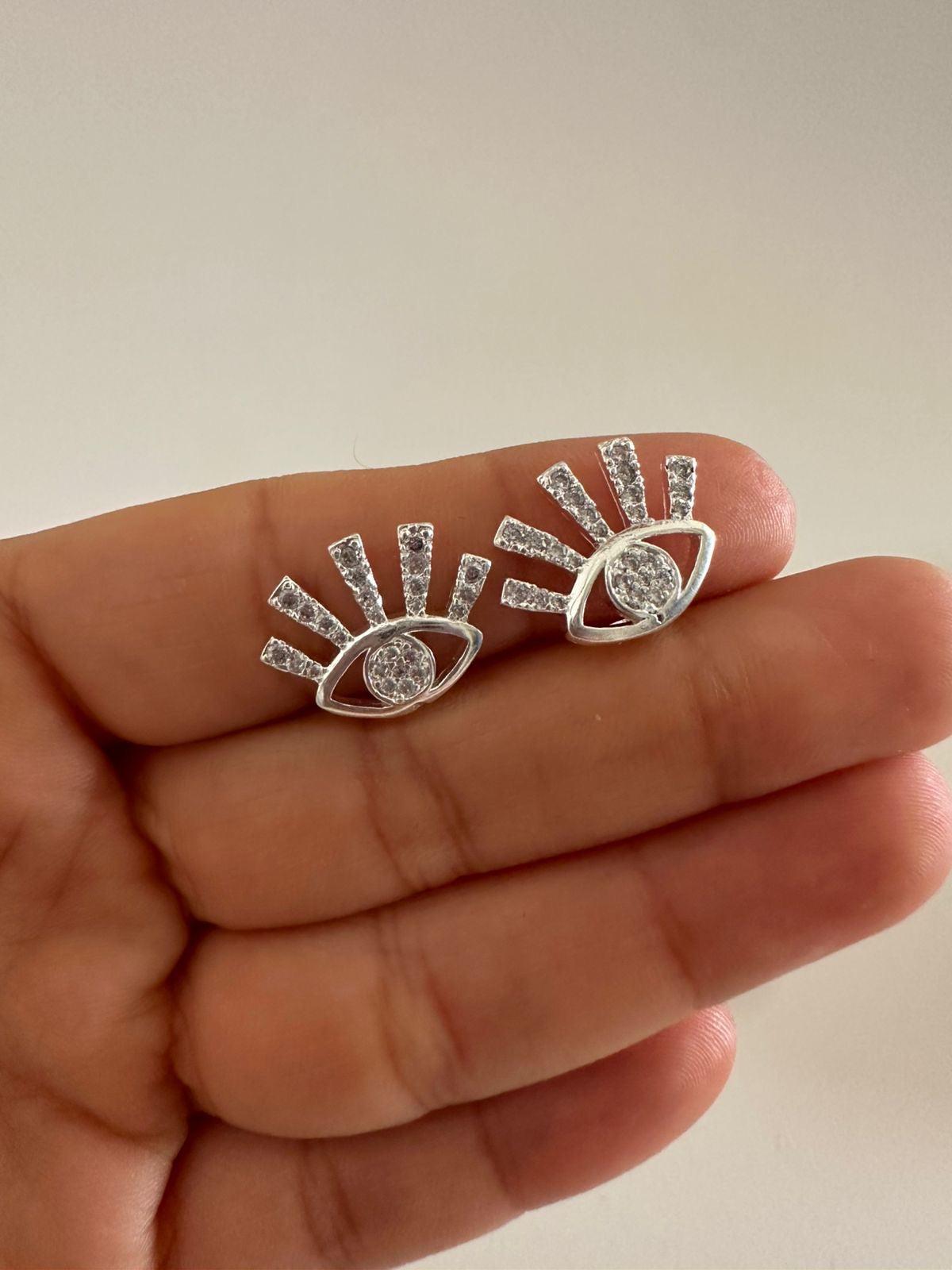 Aretes de plata Ojo Turco