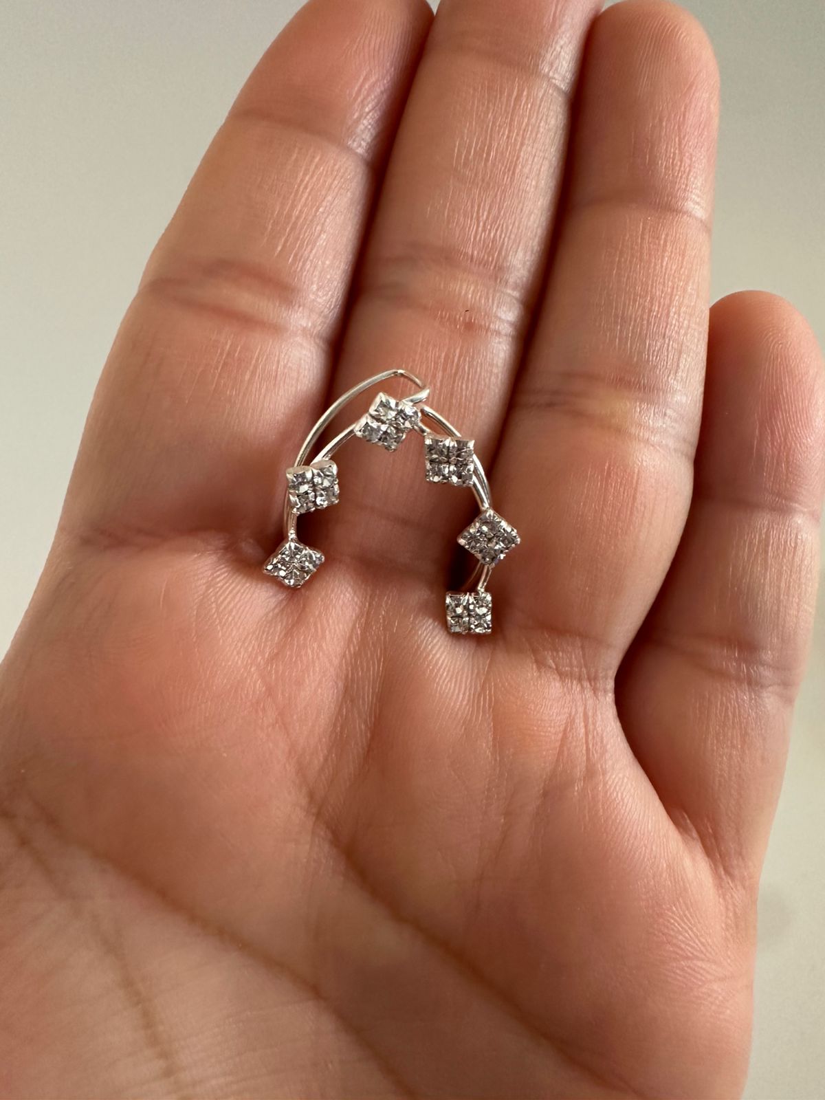 Aretes de plata Constelación