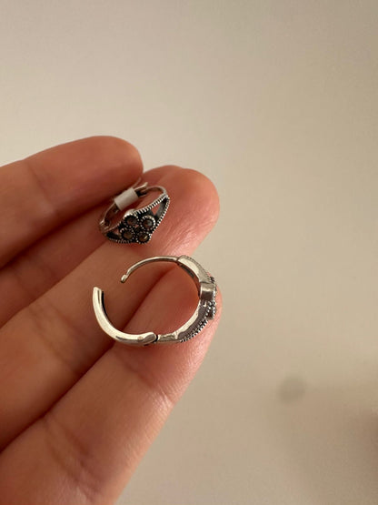 Aretes de plata Rosita