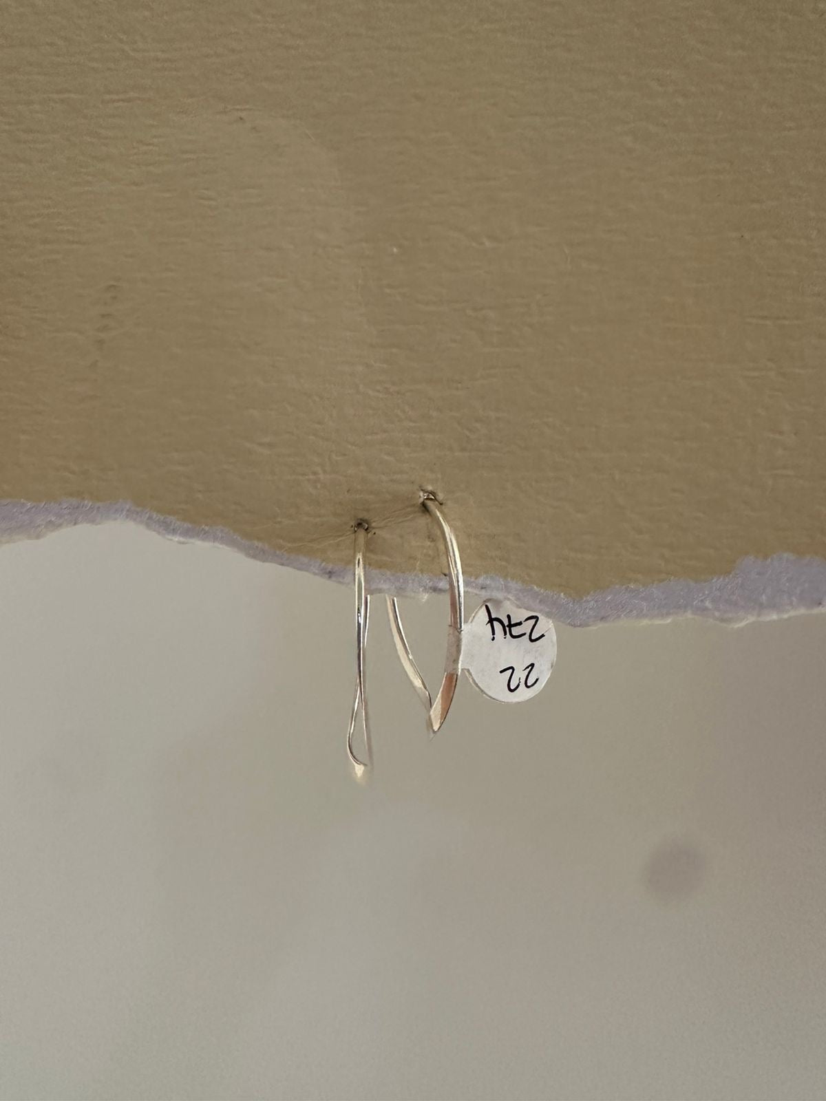 Aretes de plata Irregulares