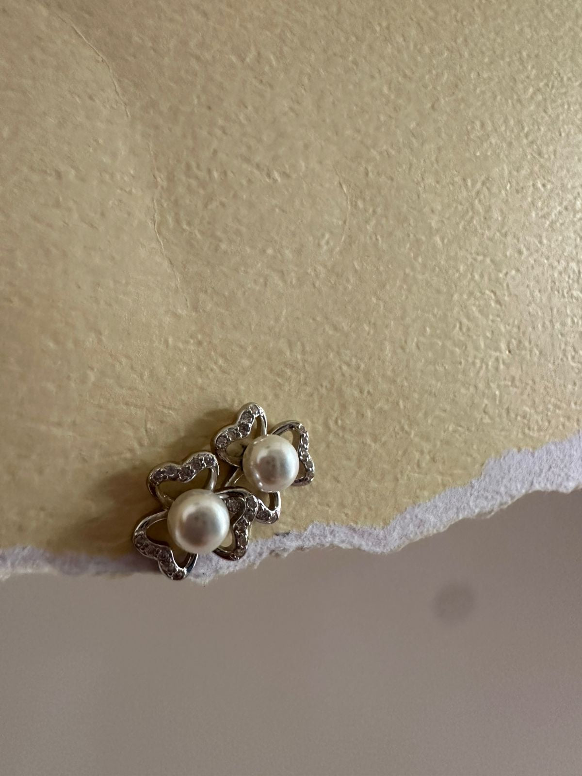 Aretes de plata Flores