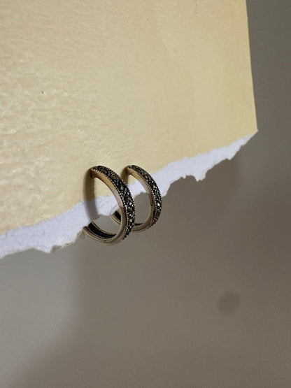 Argollas de plata grandes