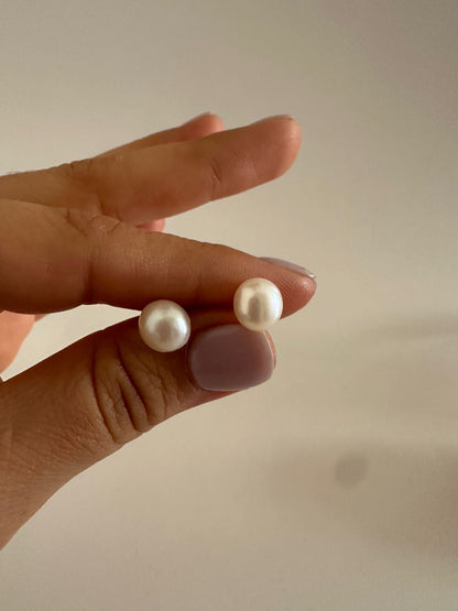 Aretes de plata Perlas