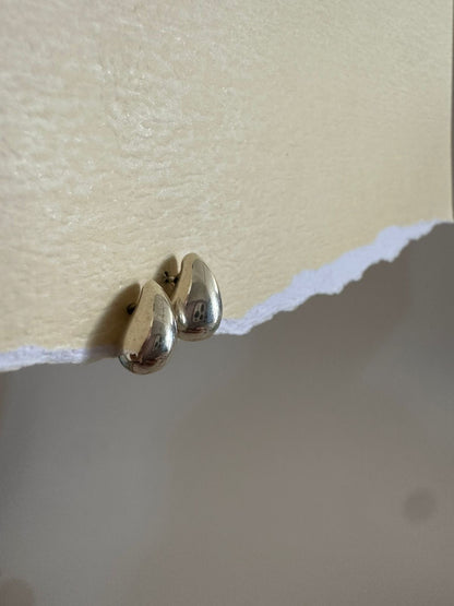 Aretes de Plata de Gota pequeños