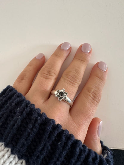 Anillo de plata Sunflower