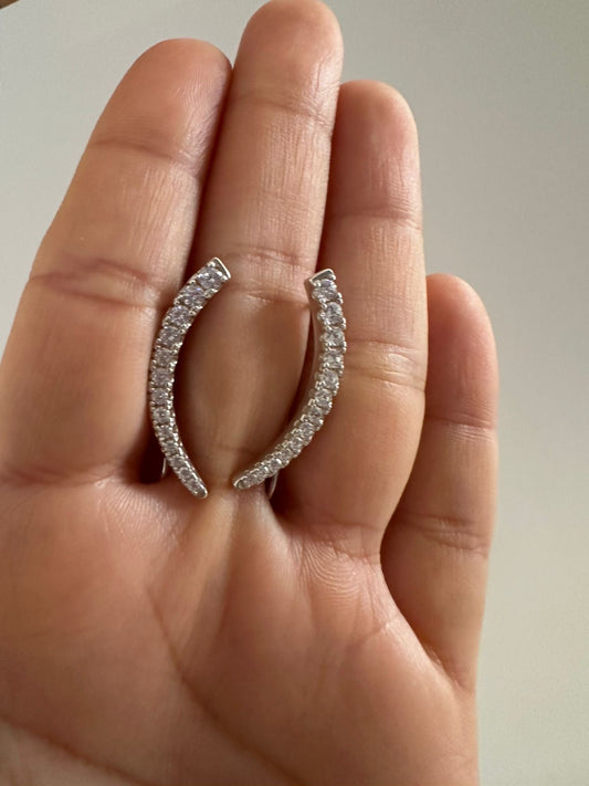 Aretes de plata Glam