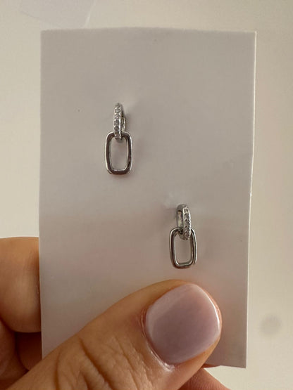 Arete de Plata Eslabón