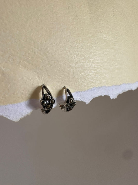 Aretes de plata Rosita