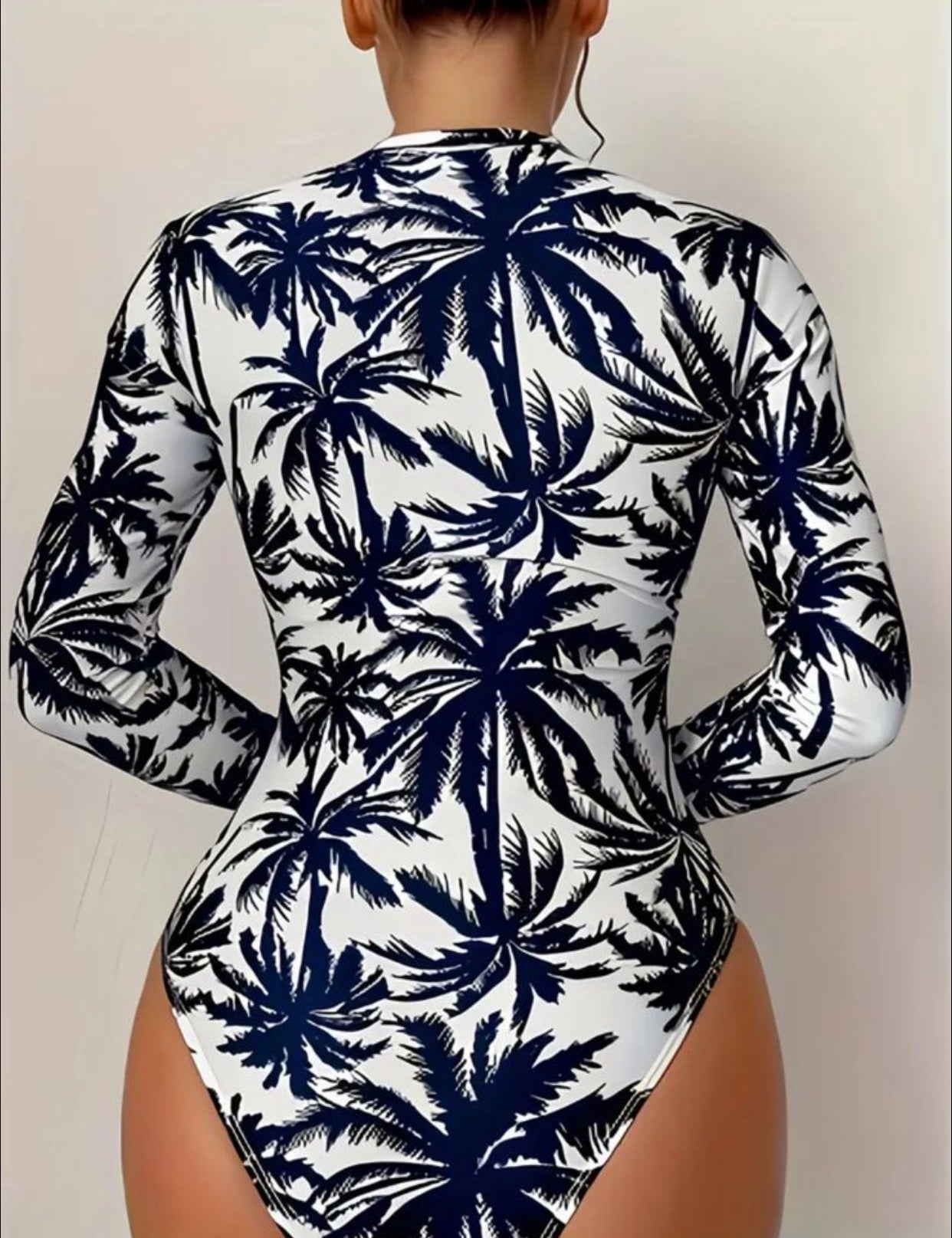 Traje de baño Palm Tree Blue