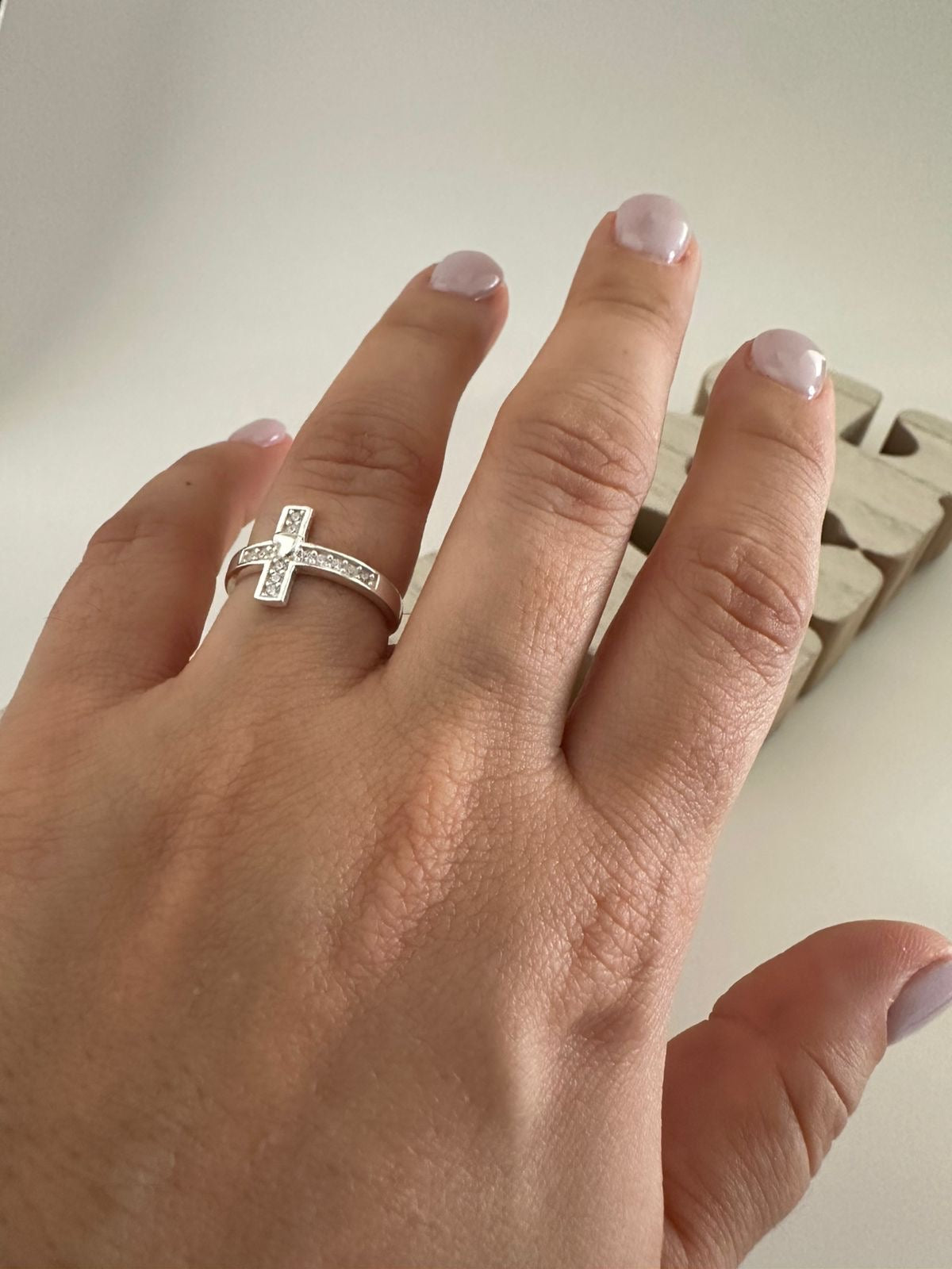 Anillo de Plata Cruz