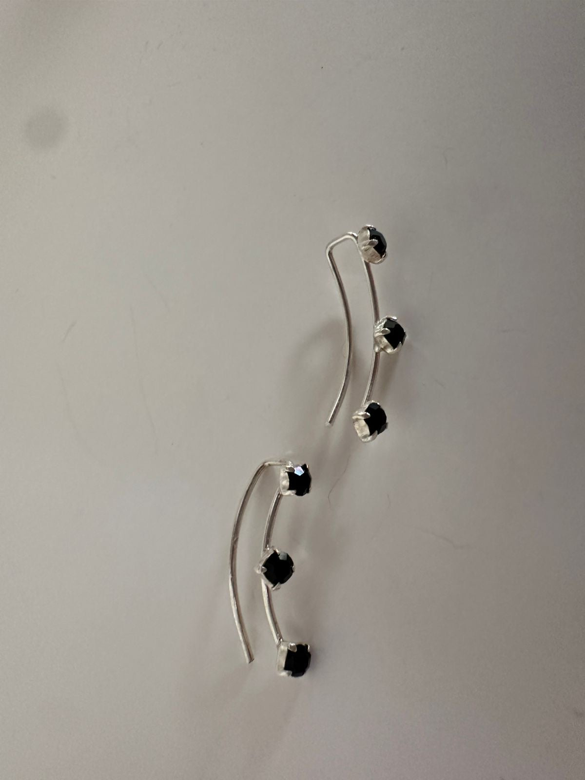 Aretes de plata Black
