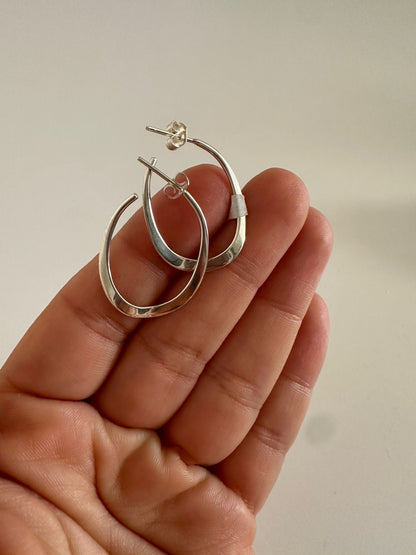 Aretes de plata Irregulares