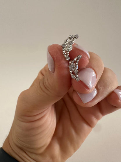 Aretes de Plata Luna