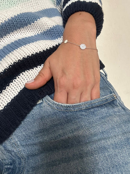 Pulsera de plata thin