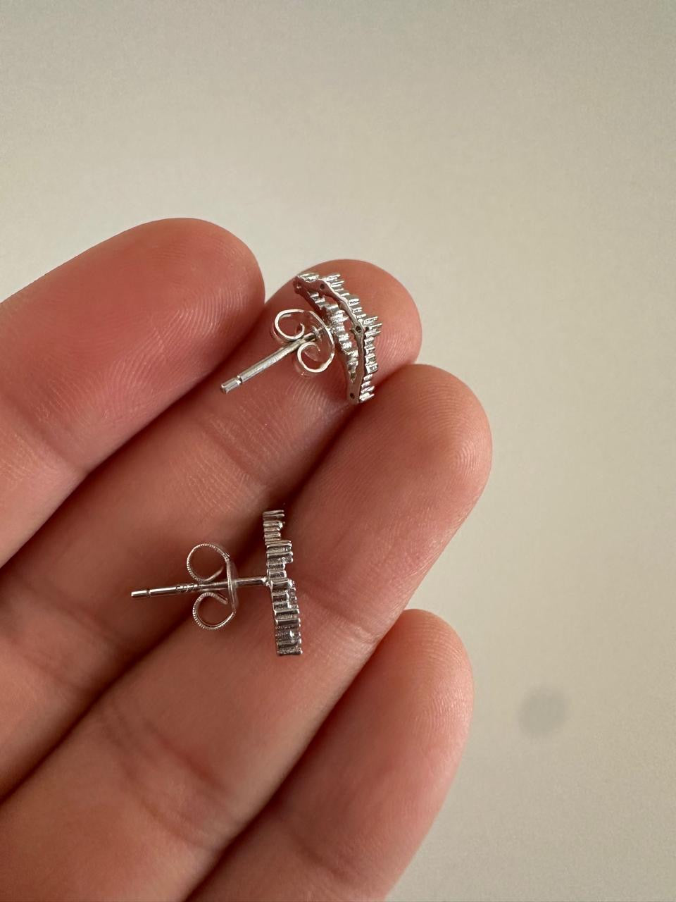 Aretes de Plata Luna