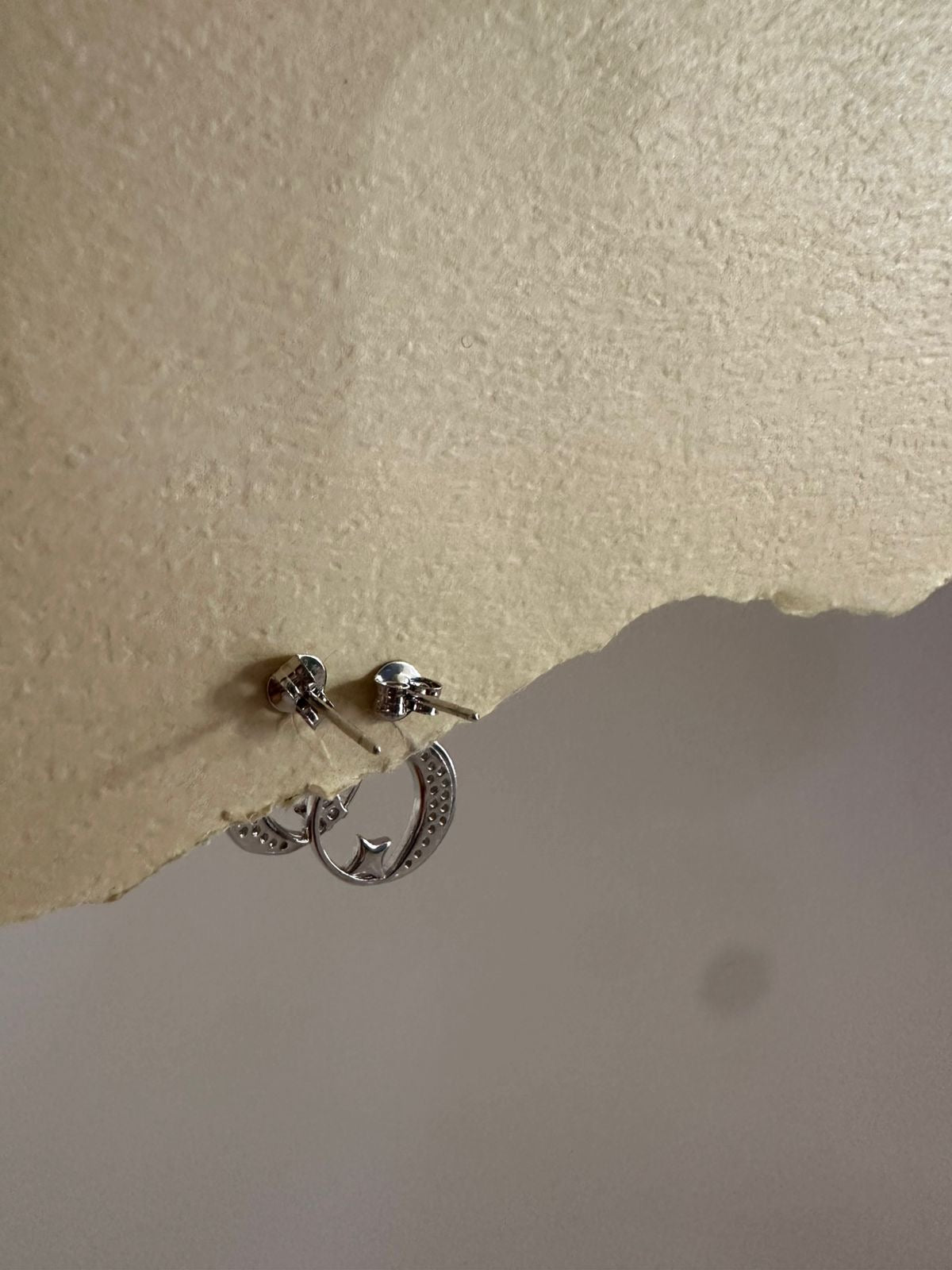 Aretes de plata Eclipse