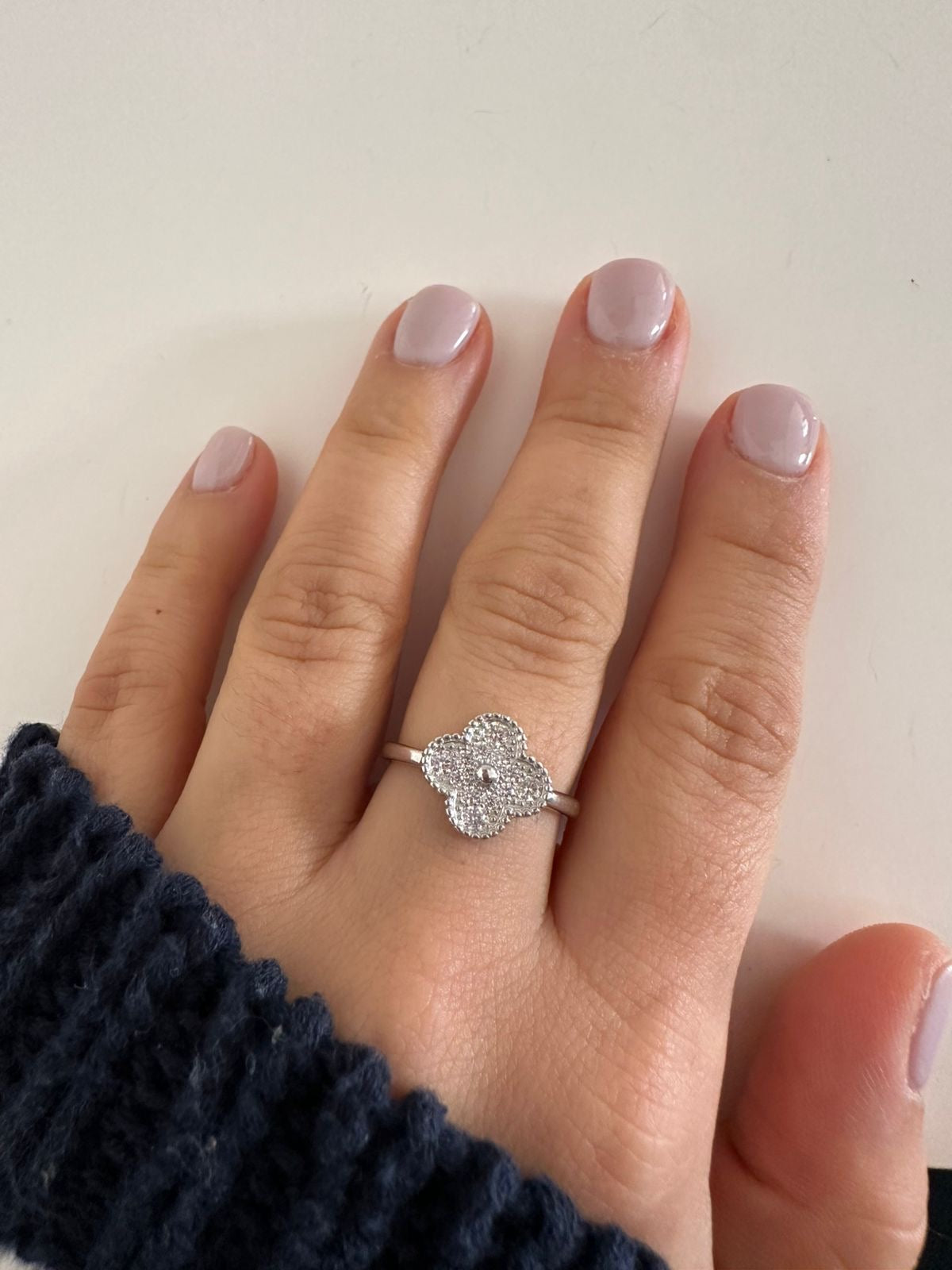 Anillo de plata Flor Grande