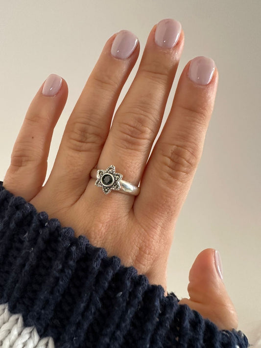 Anillo de plata Sunflower