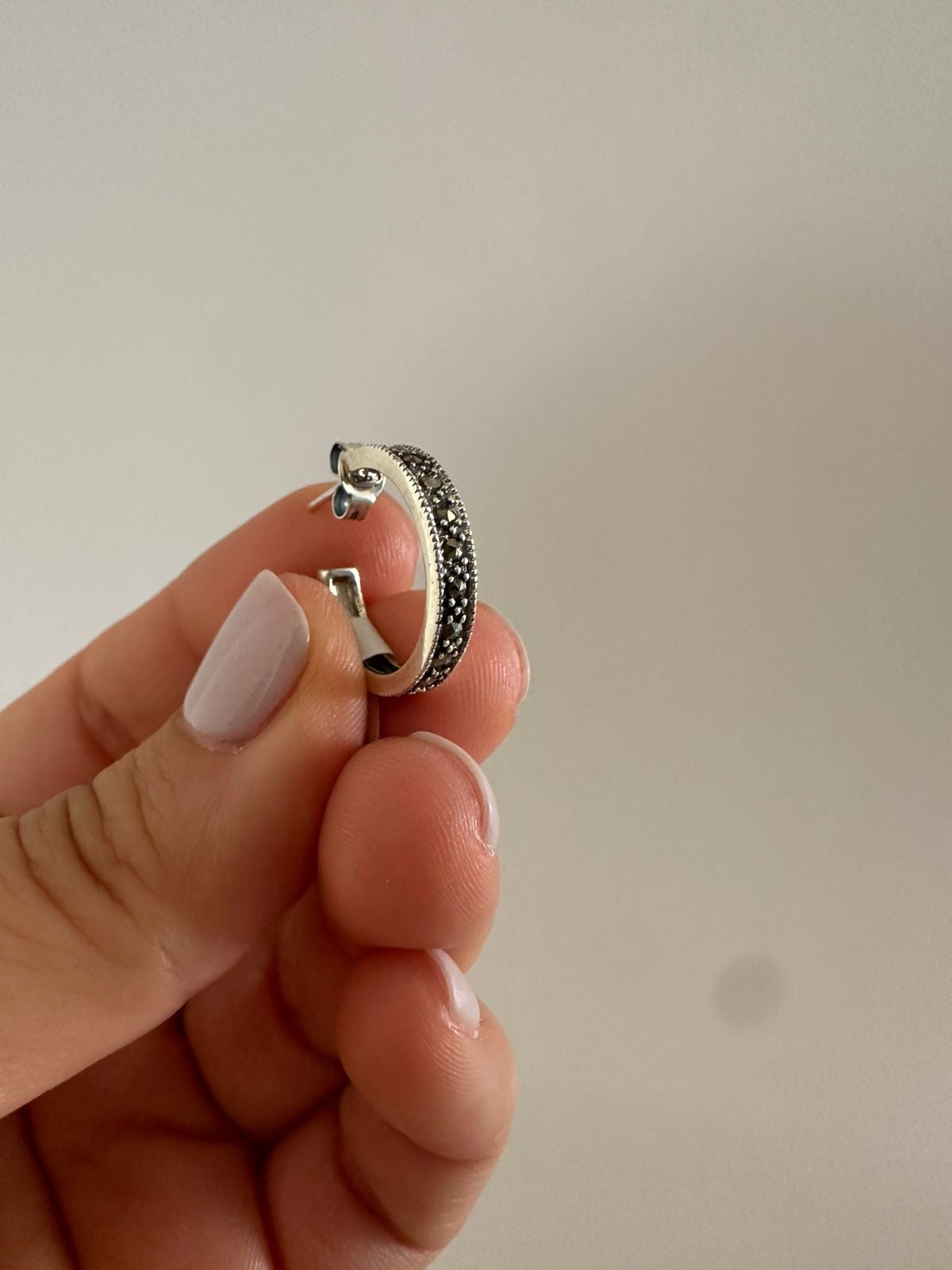 Argollas de plata grandes