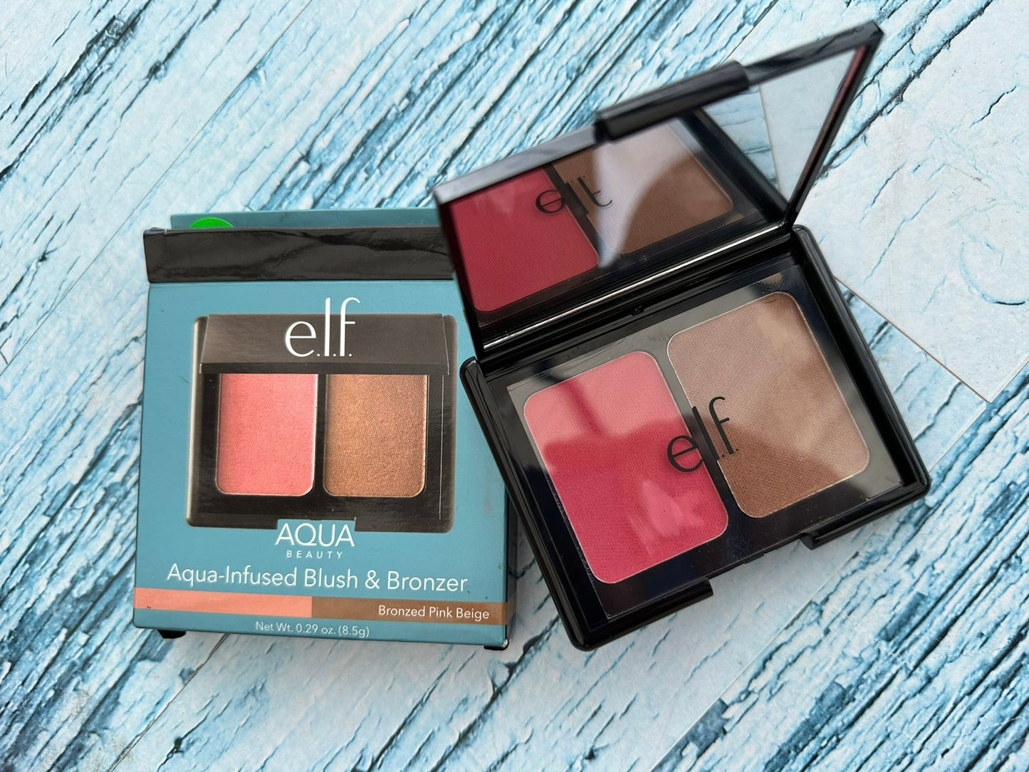 Aqua blush y bronzer