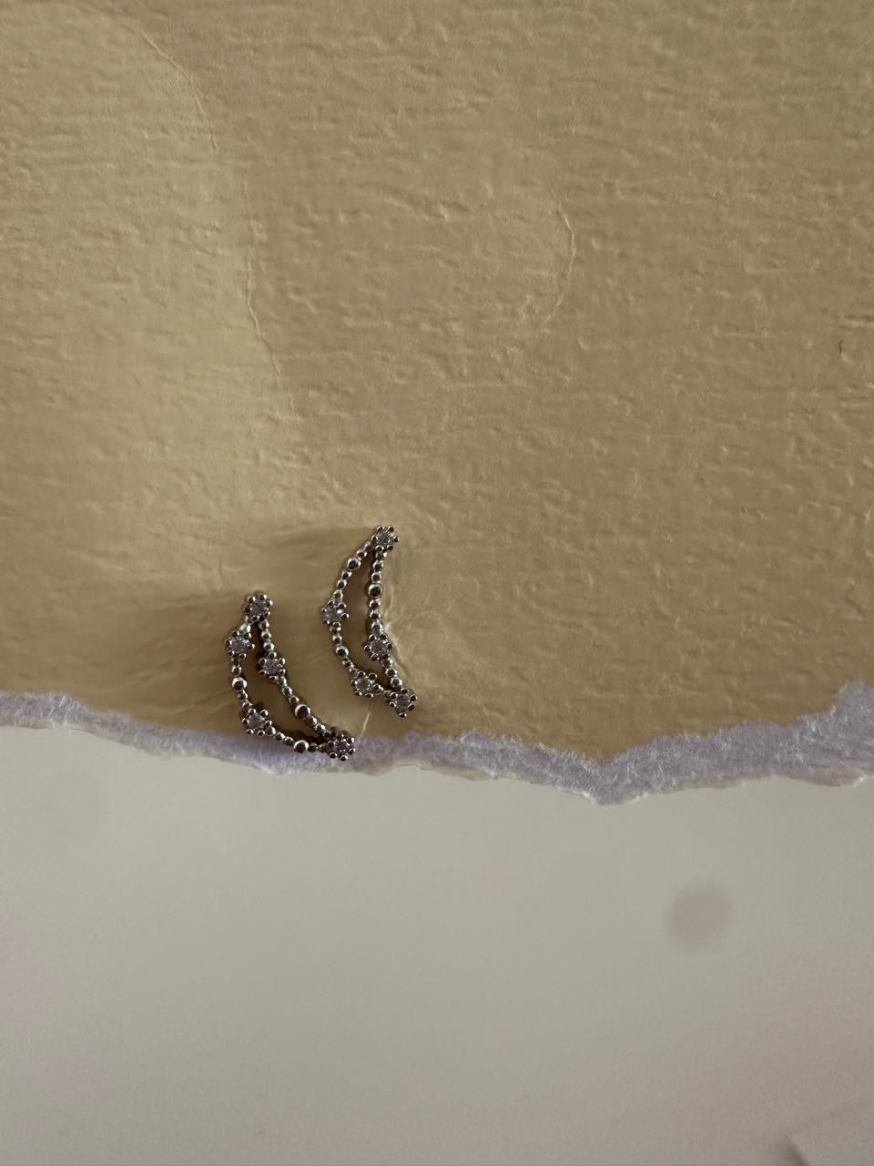 Aretes de Plata Luna