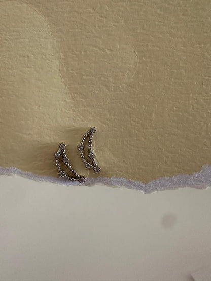 Aretes de Plata Luna