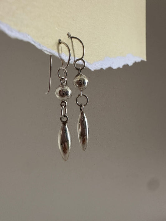 Aretes de plata Luces