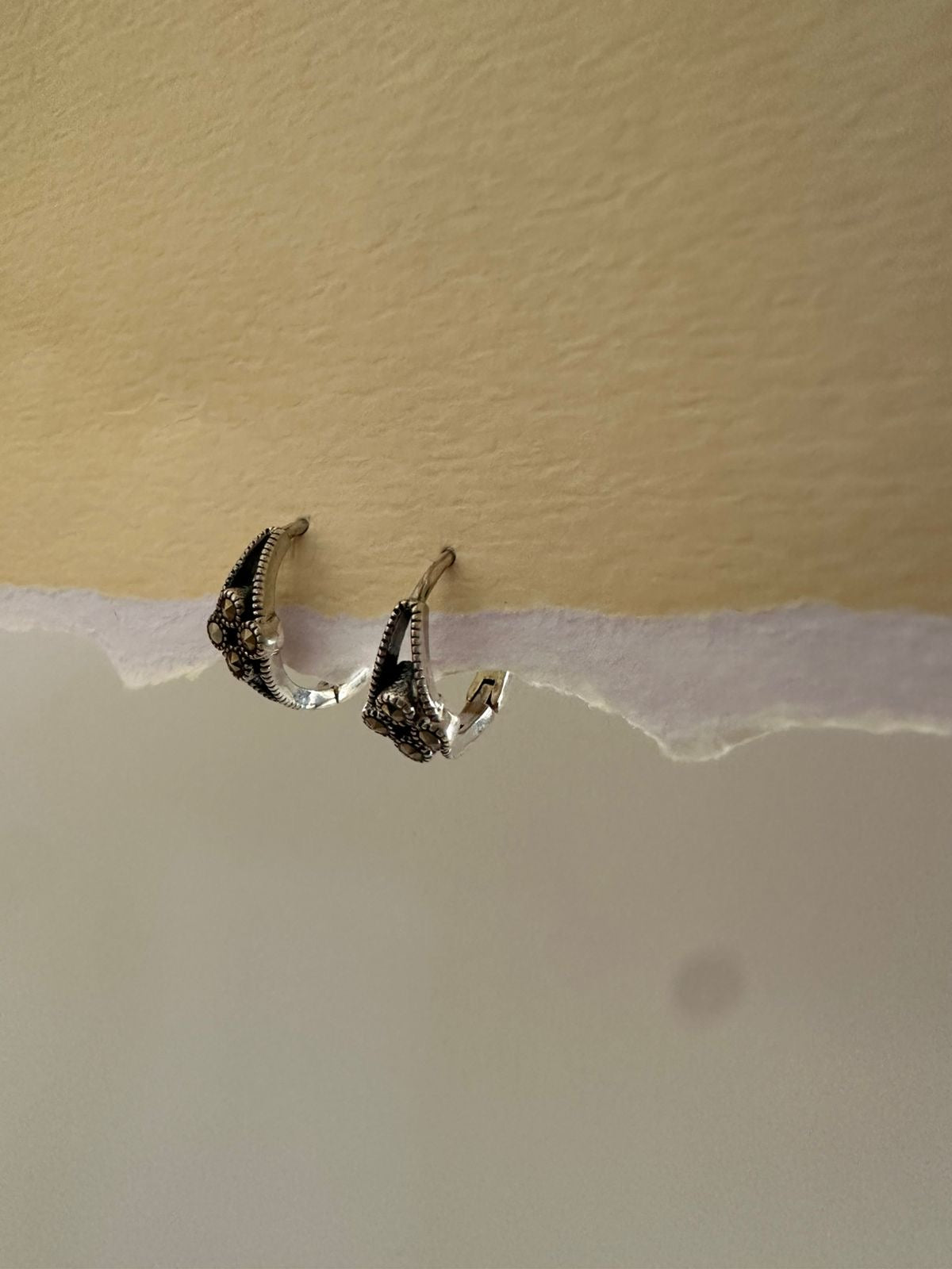 Aretes de plata Rosita