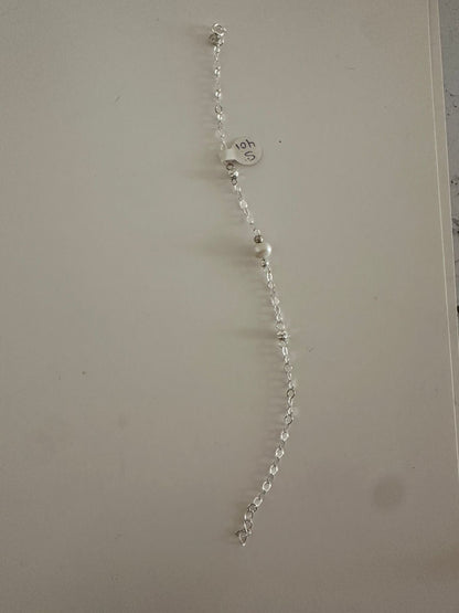 Pulsera de plata perlita