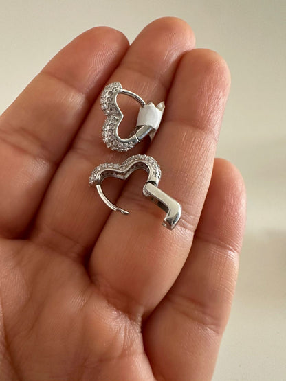 Aretes de plata Love