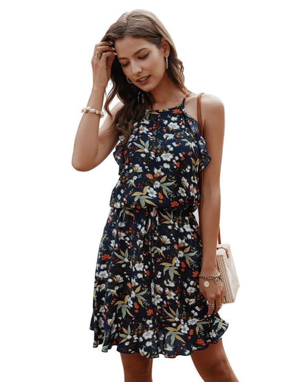 Vestido Tirantes y vuelos negro