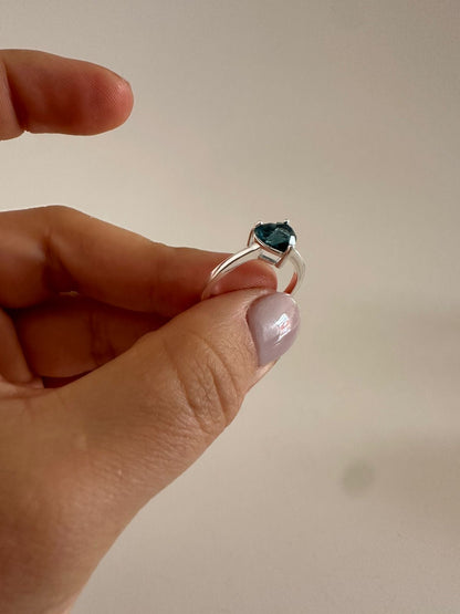 Anillo de Plata Corazón