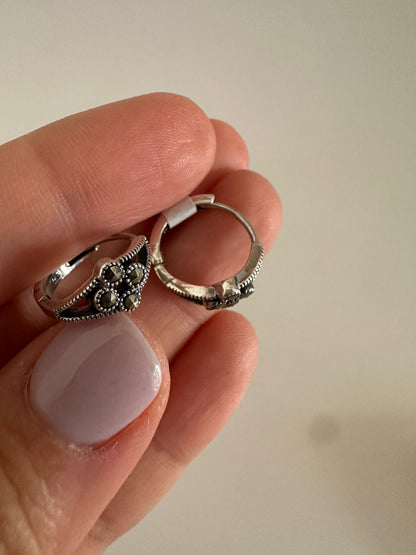 Aretes de plata Rosita