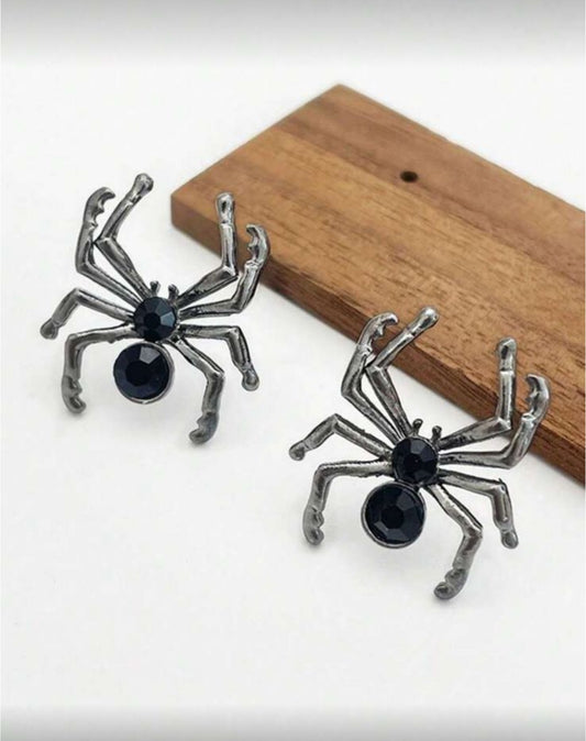Par de aretes arañas