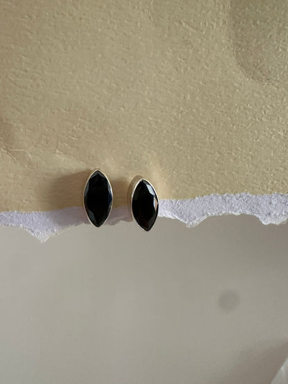 Aretes de plata Black Mamba