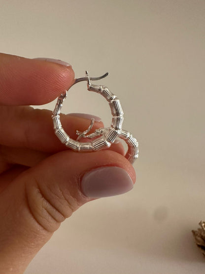 Argollas de plata Fairy