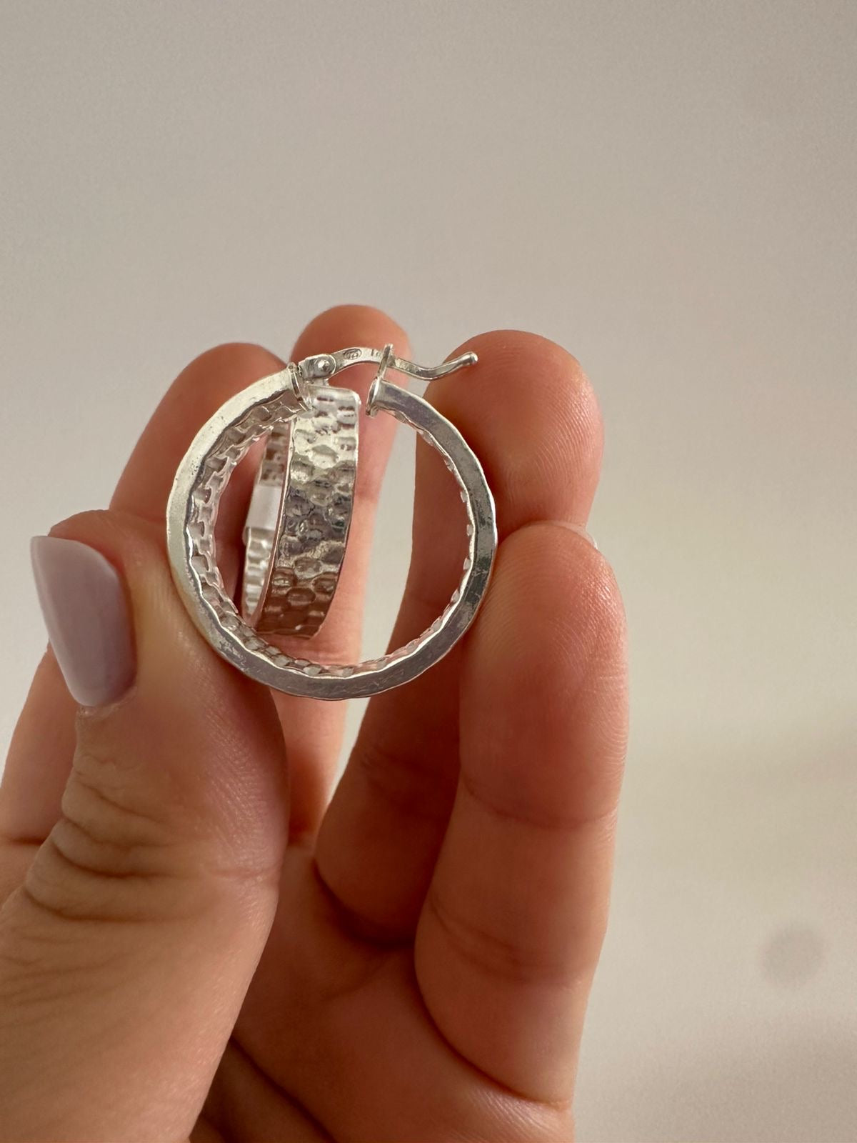 Argollas de plata Mosaico