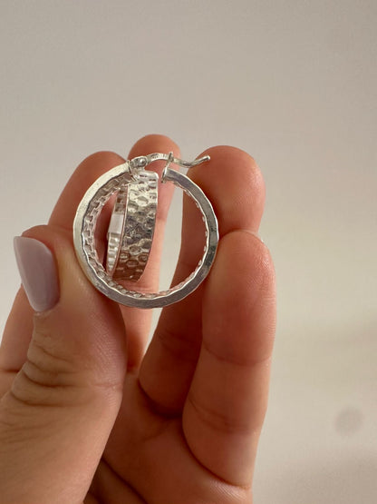 Argollas de plata Mosaico