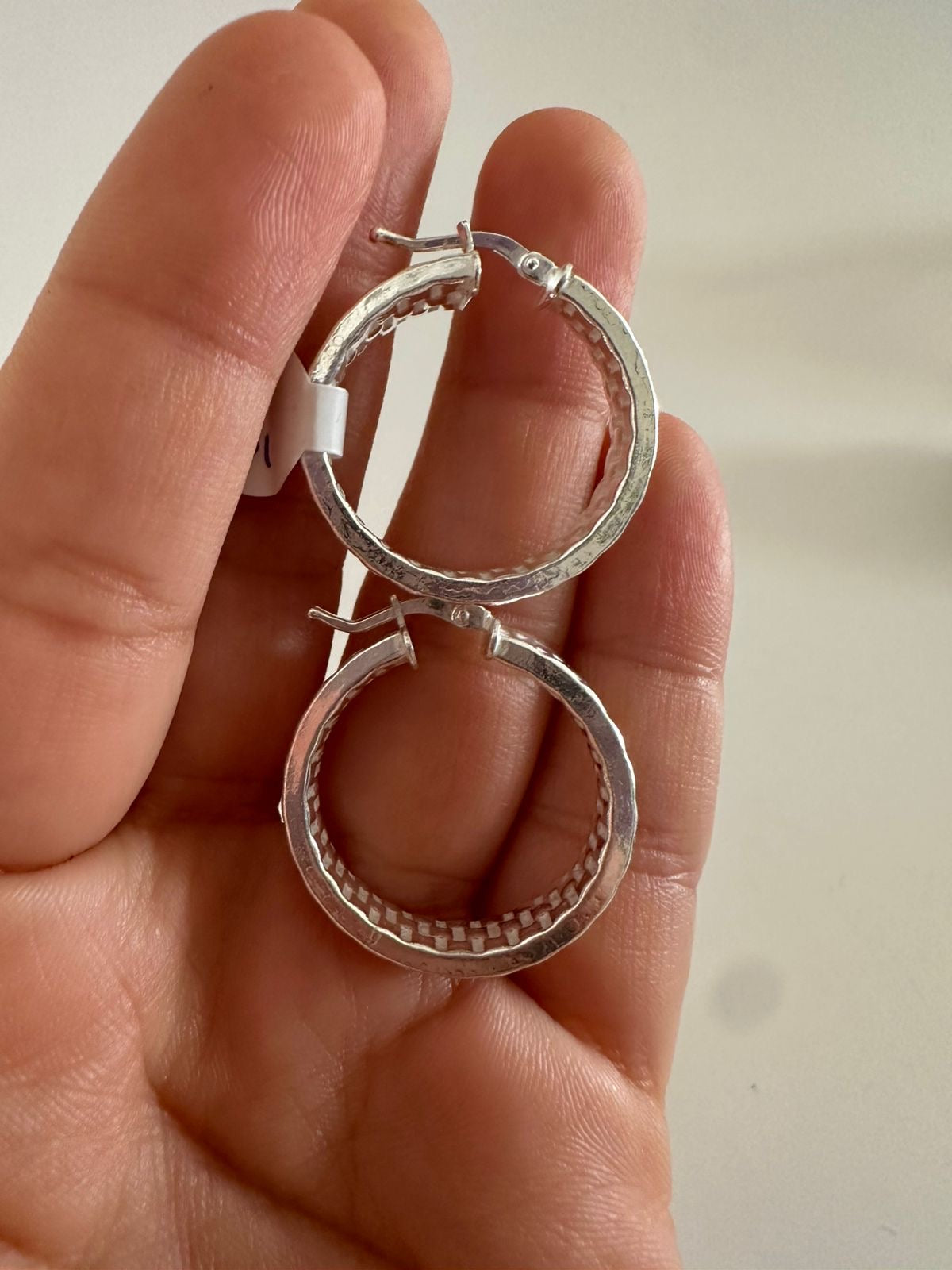 Argollas de plata Mosaico