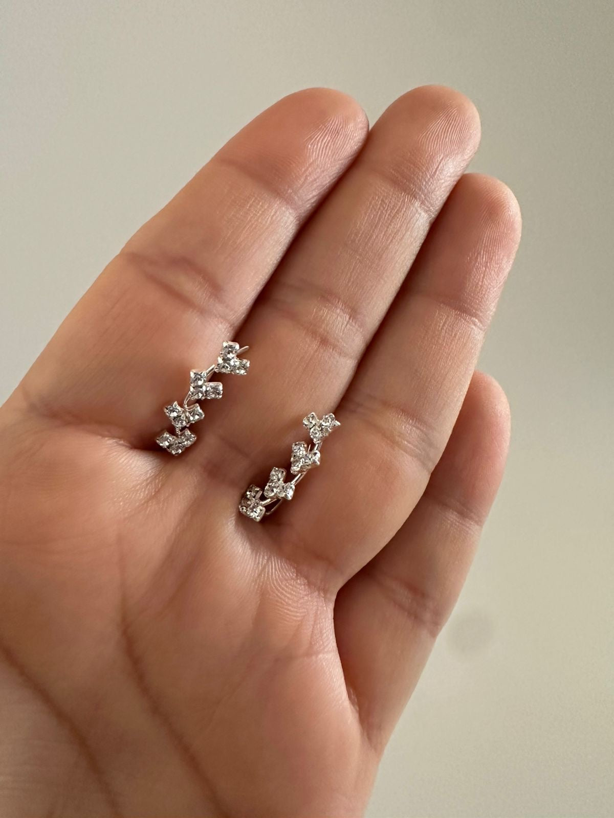 Aretes de Plata Corazones