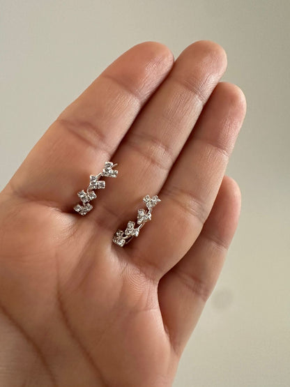 Aretes de Plata Corazones